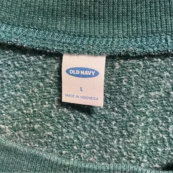 Women's Green Tunic Sweatshirt - Picture 2 of 3